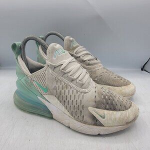 Nike Air Max 270 GS Womens 5.5 Summit White Emerald Rise Shoes 943345-115